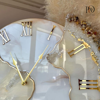 Premium Crystal Cascade Wall Clock