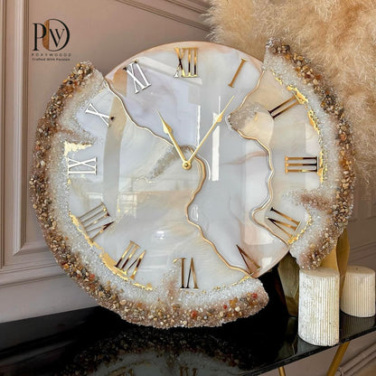 Premium Crystal Cascade Wall Clock