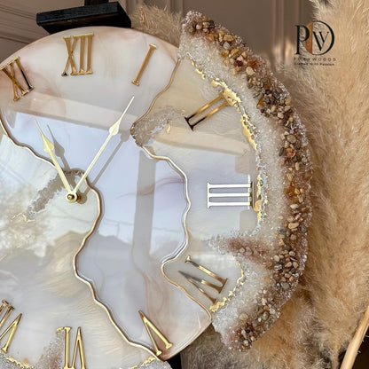 Premium Crystal Cascade Wall Clock