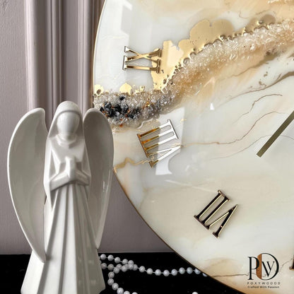 Golden Aura Wall Clock