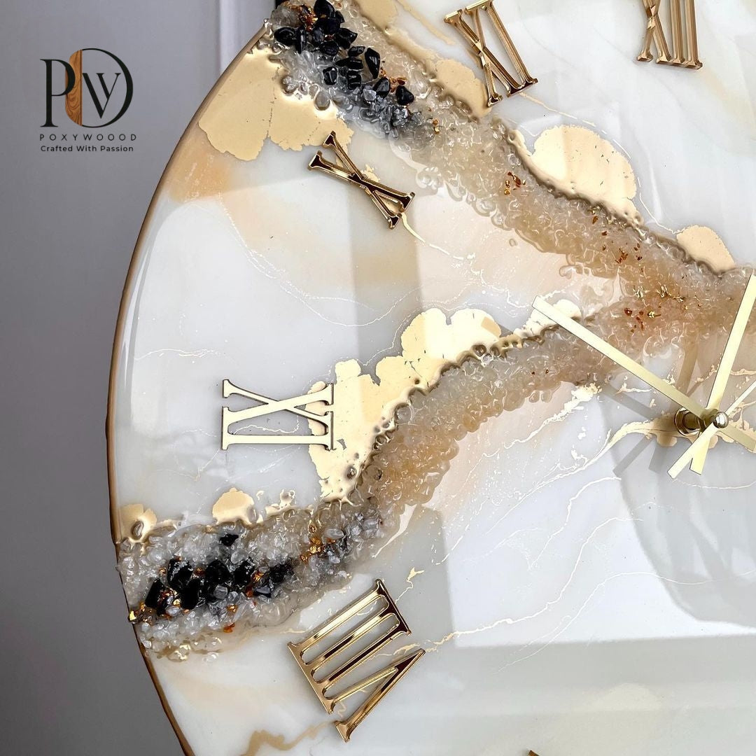 Golden Aura Wall Clock