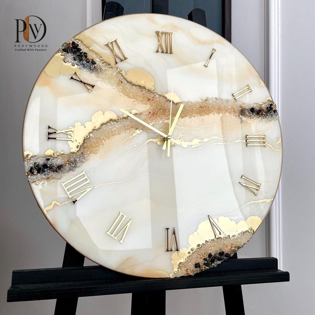 Golden Aura Wall Clock