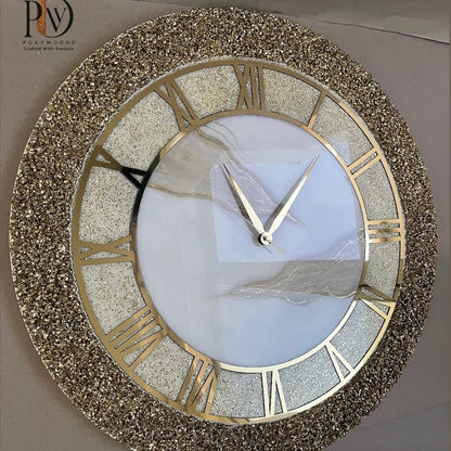 Royal Elegance Gold Wall Clock – Luxury Timepiece