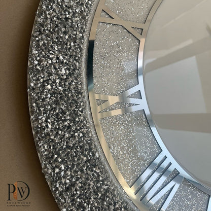Diamond Dust Resin Wall Clock