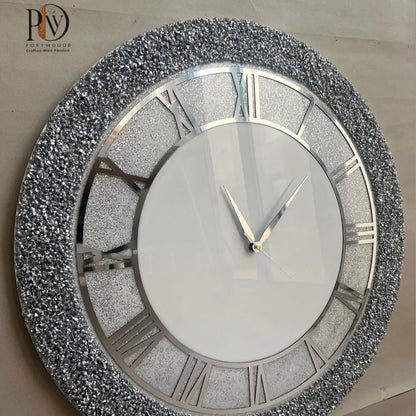 Diamond Dust Resin Wall Clock