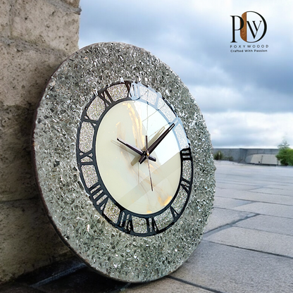 Frost Stone Luxury Resin Wall Clock