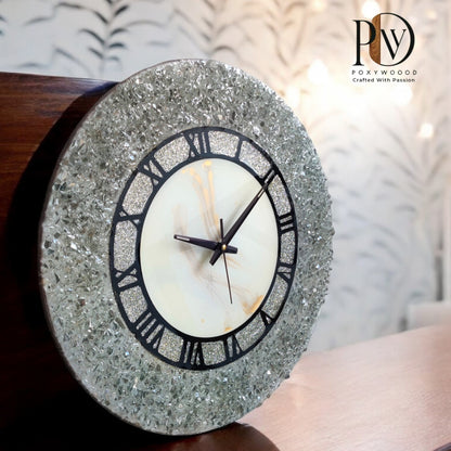 Frost Stone Luxury Resin Wall Clock